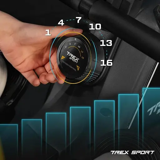 Гребний тренажер Trex Sport TX-580RM Rein чорний - фото 4