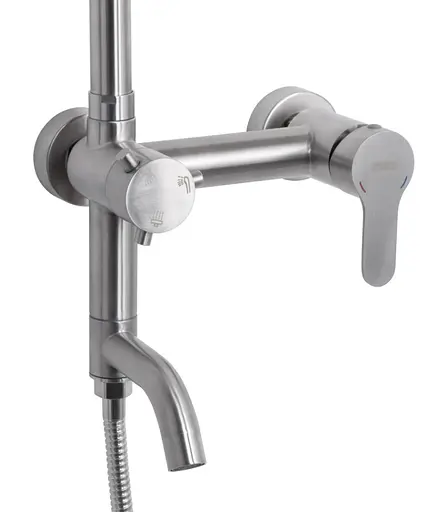 Душевая система универсальная Brinex Pure 1030, Nickel (k35) BRIPUR1030NKL - фото 2