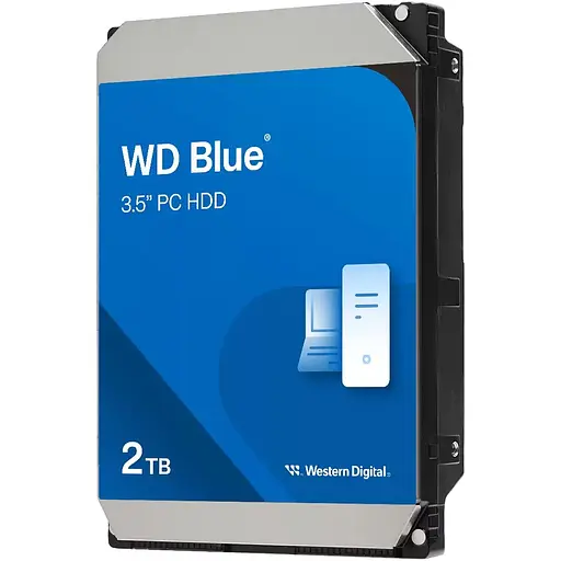 Жорсткий диск 3.5" Western Digital Blue 2 TB SATA 64 MB (Western Digital20EARZ) [141096] - фото 2