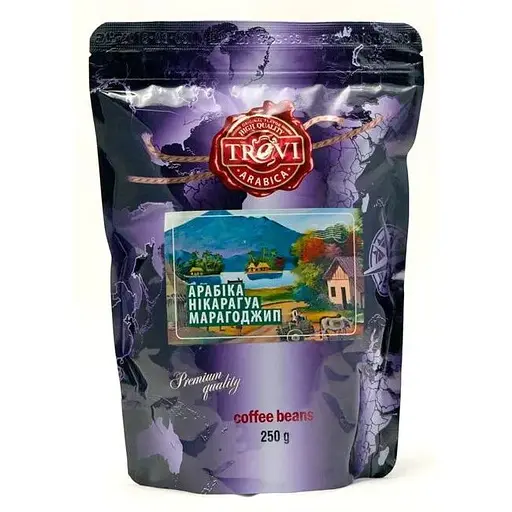 Кава в зернах Trevi Арабіка Нікара гуа Мара годжип 250 г - фото 1