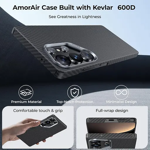 Чохол Benks ArmorAir Kevlar Case 600D Magnetic для Samsung Galaxy S25 Ultra Black (6948005949242) [141721] - фото 19
