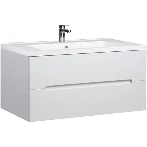 Тумба Мойдодир Octavio 100-A з умивальником Cosmopolitan 100 Білий - фото 1