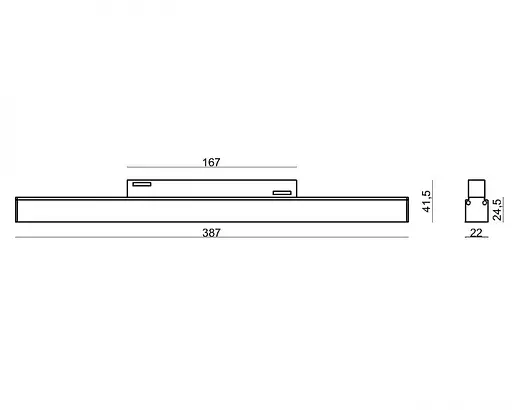 Светильник магнитный трековый KLOODI KDMG-LINE435 DL 24W 3K WH - фото 3