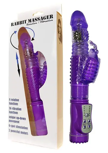 Вибратор-кролик Boss Series Rabbit Massager 24.5 см фиолетовый - фото 6