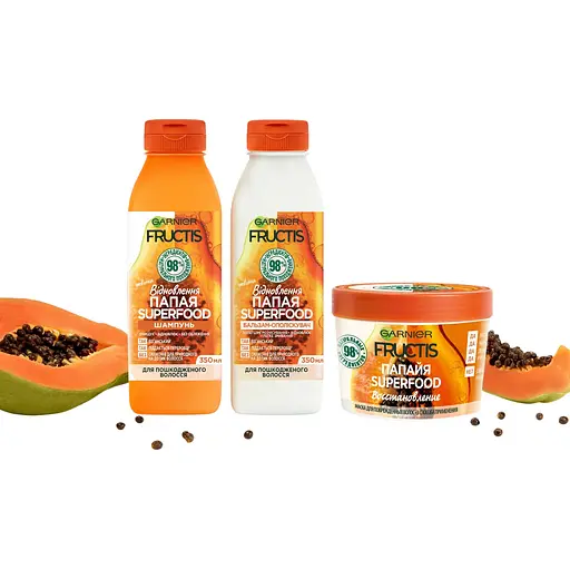 Маска для пошкодженого волосся Garnier Fructis Superfood Mask Відновлення 400 мл - фото 4