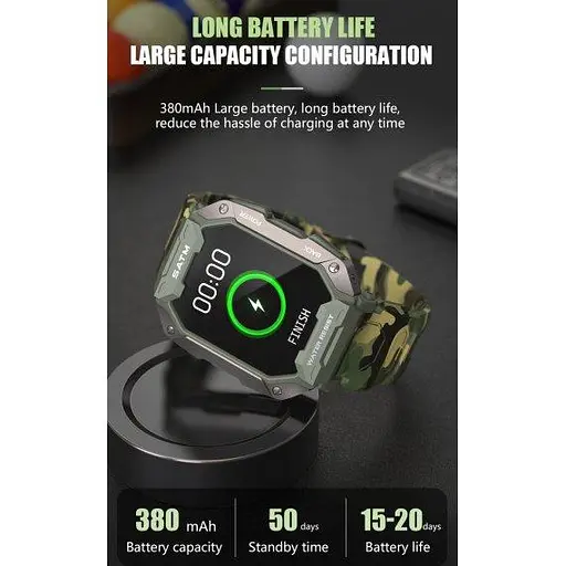 Умные наручные часы Smart UWatch Military (Камуфляж) - фото 5