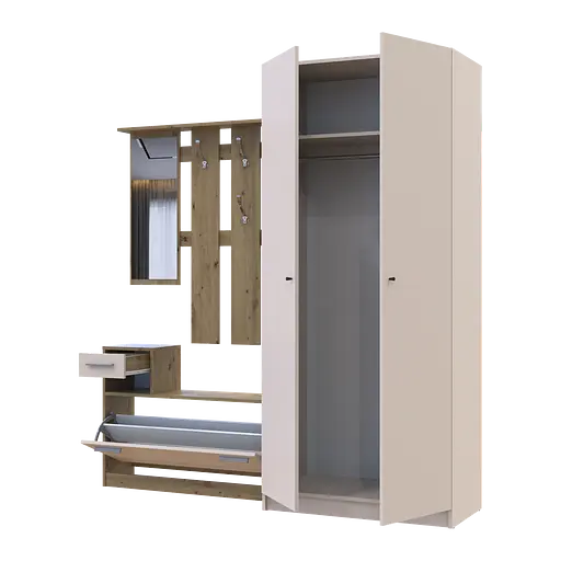 Передпокій Doros Alice та шафа Promo Дуб Евок/Кашемір 2 ДСП (42005160) - фото 5