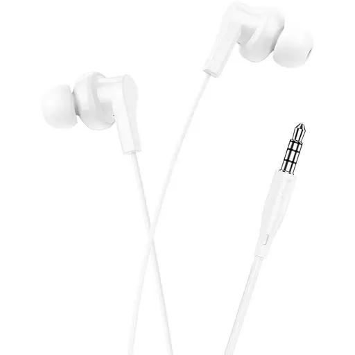 Навушники вакуумні Hoco M114 з мікрофоном білий