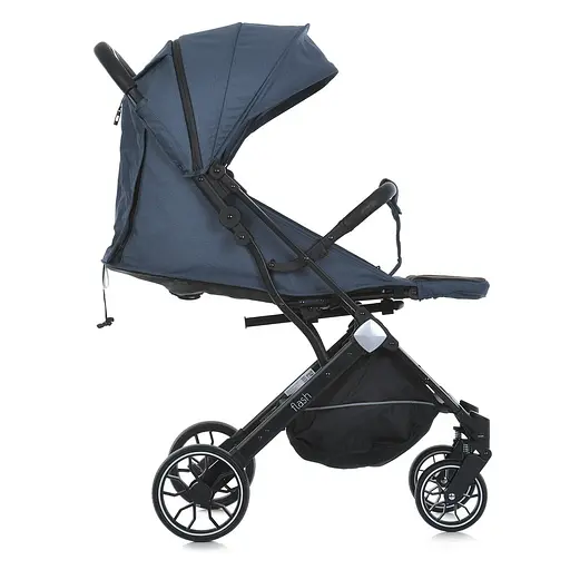 Детская прогулочная коляска-книга Bambi M 5727 Flash Blue Голубая - фото 4