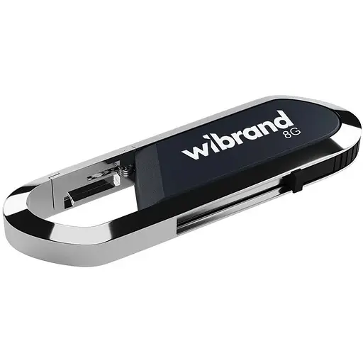 Флэш-накопитель Wibrand USB 2.0 Aligator 8Gb Серый - фото 1