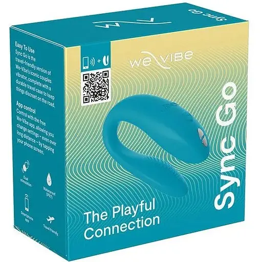 Смарт-вібратор для пар We-Vibe Sync GO Turquoise - фото 11