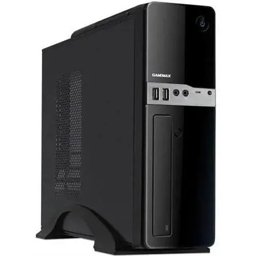 Корпус GameMax ST-607 черный, 400 Вт, Micro ATX/Mini ITX, 2xUSB 2.0, 1x80 мм - фото 1