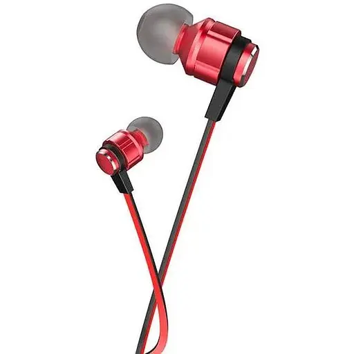 Провідні вакуумні навушники Hoco M85 Platinum sound універсальний earphone with mic, 3.5mm, 1.2m, red