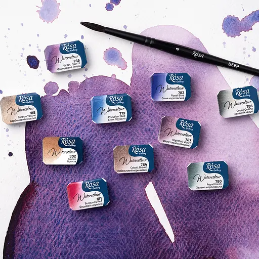 Фарба акварельна Бронза (802) 2.5 мл Rosa Gallery - фото 4