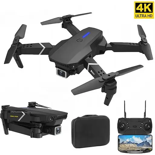 Квадрокоптер с камерой RC E88 PRO Black для обучения до 20 минут полета - фото 3