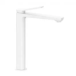 Смеситель для раковины высокий Paffoni Tilt без донного клапана white matt TI081BO, Белый матовый - фото 1