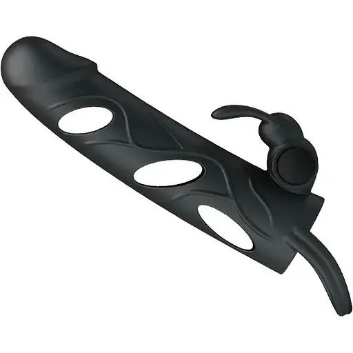 Вибронасадка удлиняющая Pretty Love 6 BI-026215, Черный - фото 3