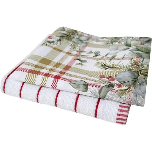 Набір рушників Lotus Home Holiday Greenery 40х60 см 2 шт. (svt-2000022348256) - фото 3
