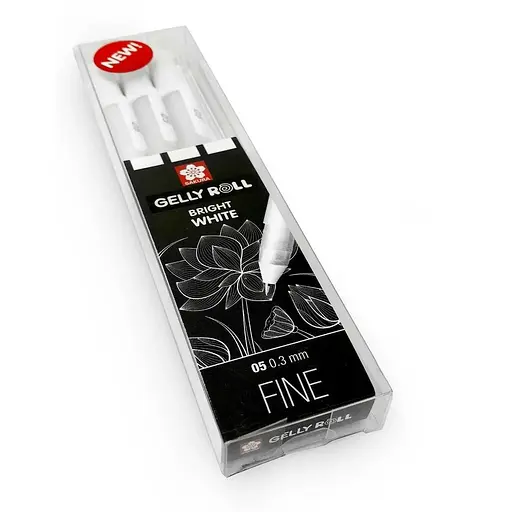 Набор гелевых ручек Sakura Basic 05 Fine 3шт Белые - фото 5