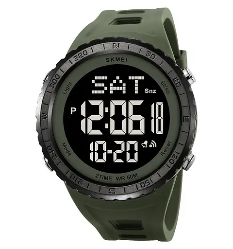 Годинник чоловічий наручний спортивний Skmei 2192 (Зелений з чорним)