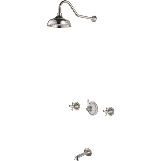 Душова система прихованого монтажу Kraus Apollo нікель брашований KEF-16054BN, Нікель - фото 1