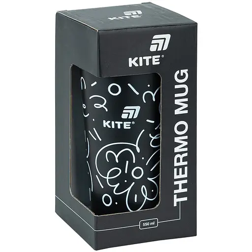 Термокружка Kite черная 550 мл (K25-1226-1) - фото 5