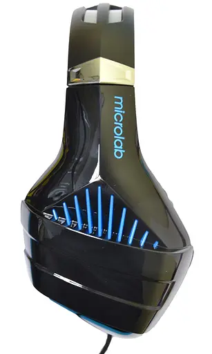Гарнитура Microlab G6, 3,5 мм + USB, черно-синяя - фото 3