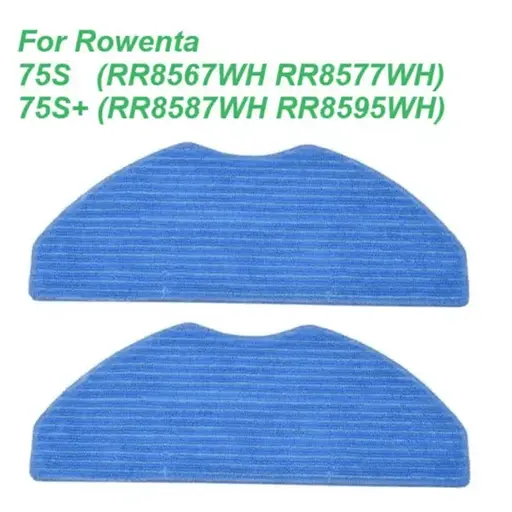 Тряпочки для робота-пылесоса Rowenta X-plorer Serie 75S ( RR8567WH RR8577WH ) 75S+ ( RR8587WH RR8595WH ) 2 шт. - фото 1