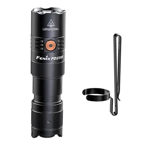 Ручний тактичний ліхтарик Fenix PD25R 800лм Type-C (Чорний) - фото 3