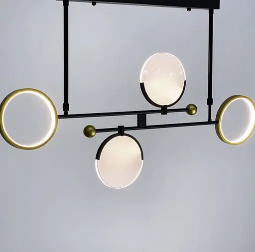 Люстра в геометричній формі з вбудованими світлодіодами Line.F YG 803/4 - фото 4