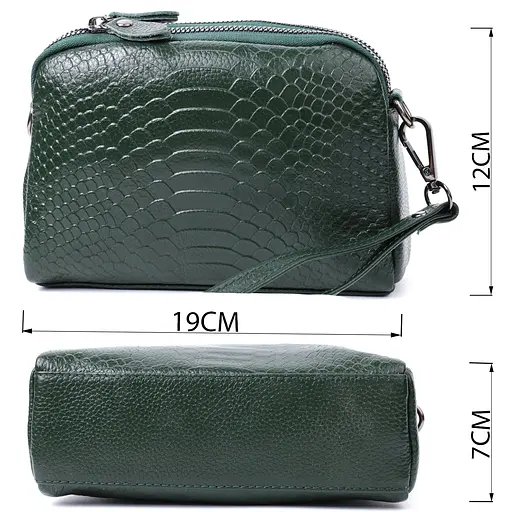 Женская сумка Vintage на два отделения из натуральной кожи 19х12х7 см sum0027016 - фото 3