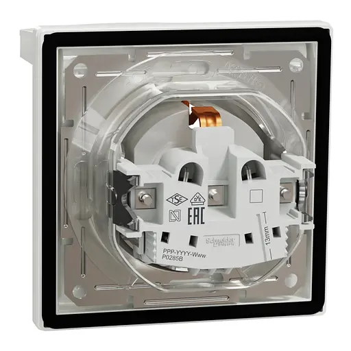 Розетка Schneider Electric ASFORA з кришкою IP44, біла (EPH3100321) - фото 7