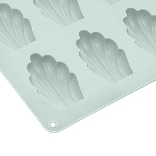 Форма силіконова для випікання печива Мадлен на 18 мушель 32х24х1.4 см C380, Kitchen Master Зелений 87168 - фото 4