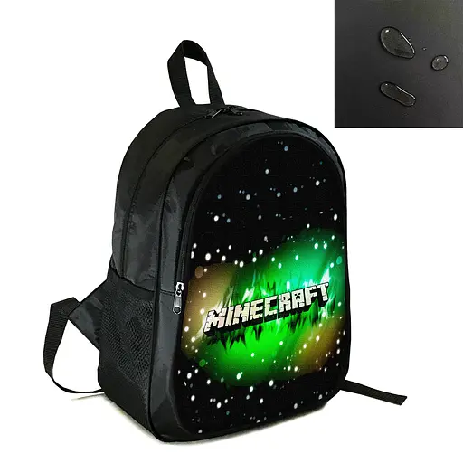 Рюкзак міський/шкільний 38×28см з принтом Minecraft дитячий, підлітковий, спортивний (4174)