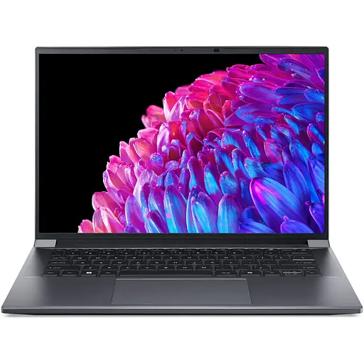 Ноутбук Acer Swift X 14 OLED SFX14-72G-5043 з процесором Intel Core Ultra 5 125H pana la 4.5GHz, 14.5'', 2.8K OLED 120Hz, 16GB LPDDR5X RAM, 1TB SSD, NVID Home, Steel сірий - фото 15