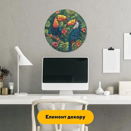 Пазл деревяний Пригоди Туканів, А2, 300+ елементів, Картонна коробка - фото 6