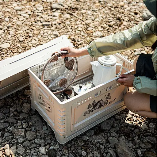 Складаний контейнер-відро для води Naturehike NH20SJ040 із ПВХ 20л (Прозоре) - фото 7