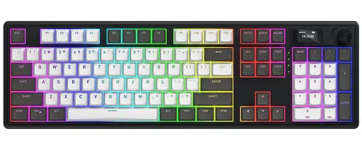 Клавіатура HATOR Skyfall 100 PRO Wireless Silent Switches US Grey Black (HTK4100) - фото 1