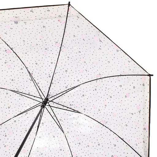 Женский зонт-трость механическая Happy Rain 95 см прозрачный - фото 3