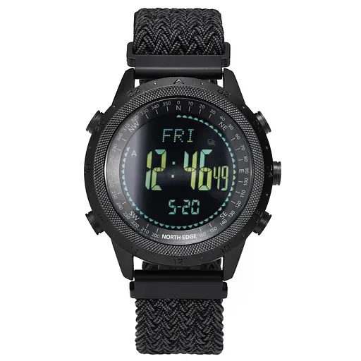 Годинник North Edge Desert Nylon Power 5BAR з компасом - фото 2