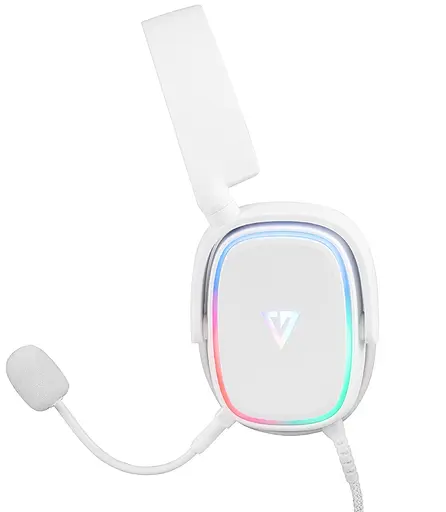 Игровая гарнитура ModeCom Volcano RGB Prometheus 7.1 White USB - фото 3