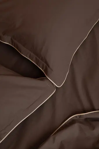 Комплект постільної білизни сімейний 2 х 155х215 см см варена бавовна White Dream Коричневий - фото 5