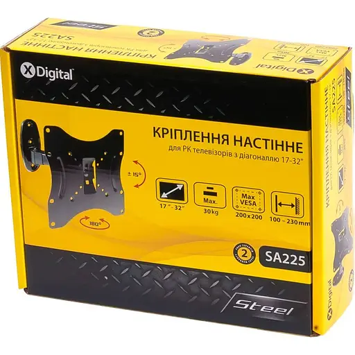 Крепление для телевизора X-Digital Steel SA225 Black [133625] - фото 3