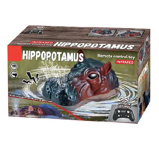 Човен на радіокеруванні SHT 3736AD Hippopotamus 2.4G Black / Brown - фото 3