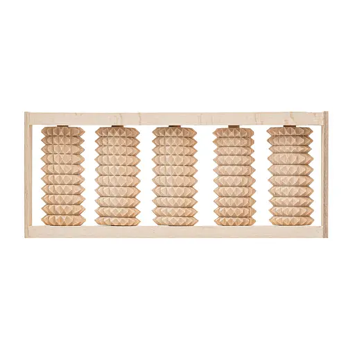 Масажер для ніг дерев'яний зубчастий на 5 роликів для однієї ноги 31х12.5х5 см, Woodly 84982 - фото 6