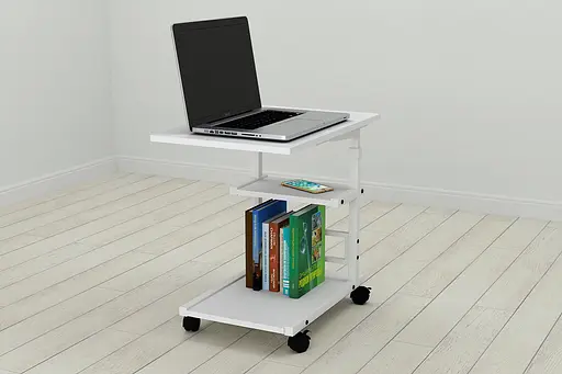 Стіл приставний Ferrum-decor Адан 62x40x60 метал Білий ДСП Білий 16мм (FRD-102491) - фото 4