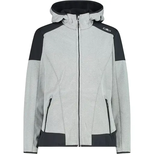 Куртка CMP Women's Jacquard Softshell Jacket Grey/Black S (1097-33A2136-25XP 38)