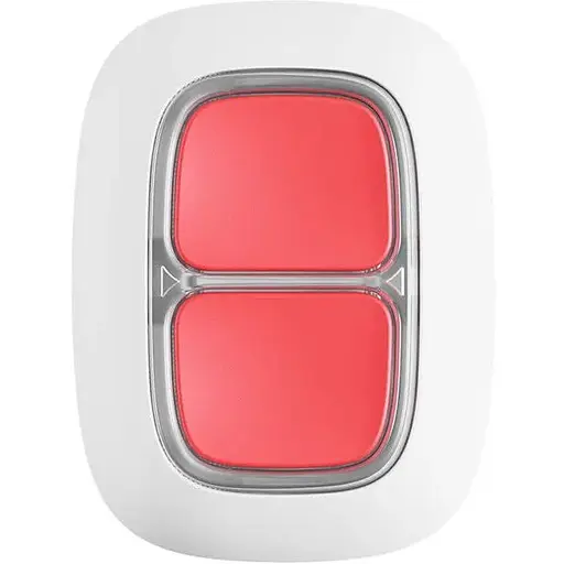 Бездротова екстрена кнопка Ajax DoubleButton white - фото 1