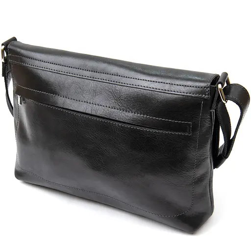 Кожаная мужская сумка GRANDE PELLE 30х23х6 см sum0015572 - фото 2