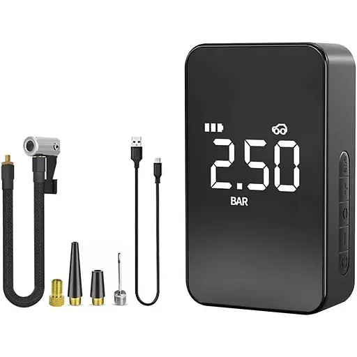 Повітряний насос Yilin з екраном бездротовий портативний для накачування шин